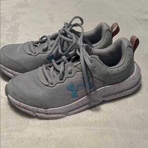 Under Armour Womens Gray and Blue Sneakers 7